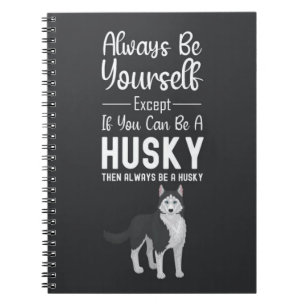 Cuaderno Regalos Lindos Para Amantes De Perros Husky Mascot