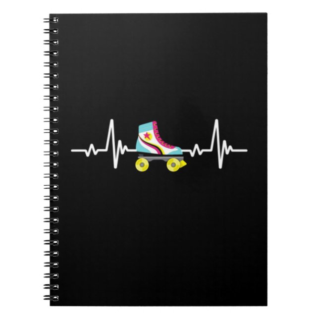 Cuaderno Regalos Lindos Para Patinadores En Línea Patinaje  (Frente)