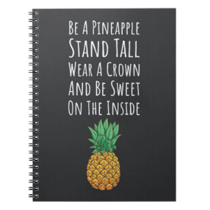 Cuaderno Regalos Modernos de Piña Frutas Tropicales Elegant