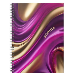 Cuaderno Regalos modernos para ella- Rosa morado y oro-