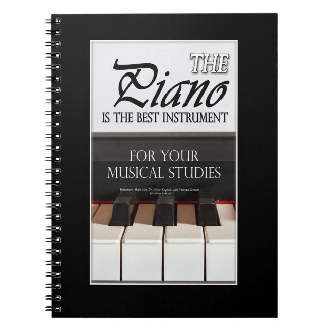 Cuaderno Regalos musicales - Estudiantes de piano (Frente)