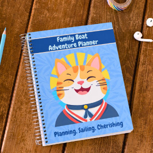 Cuaderno Regalos náuticos de gato lindo para marineros prop