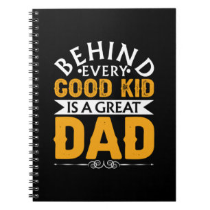 Cuaderno Regalos Papá   Detrás De Un Buen Niño Hay Un Gran 
