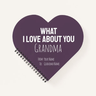 Cuaderno Regalos para abuela Recuerdo de abuela Simple para