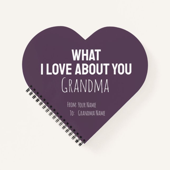 Cuaderno Regalos para abuela Recuerdo de abuela Simple para (Anverso)