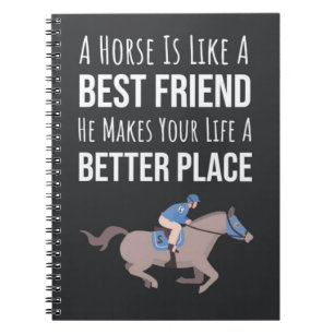 Cuaderno Regalos para amantes de caballos Jinetes de animal