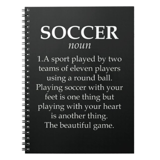 Cuaderno Regalos Para Dar Equipo A Los Jugadores De Fútbol  (Frente)