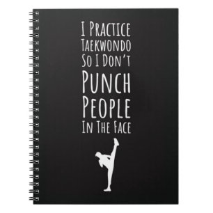 Cuaderno Regalos Para Estudiantes De Taekwondo Artista Marc