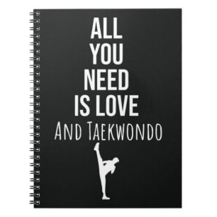 Cuaderno Regalos para estudiantes de Taekwondo que luchan p