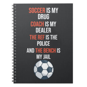 Cuaderno Regalos para fanáticos del fútbol para niños jugad