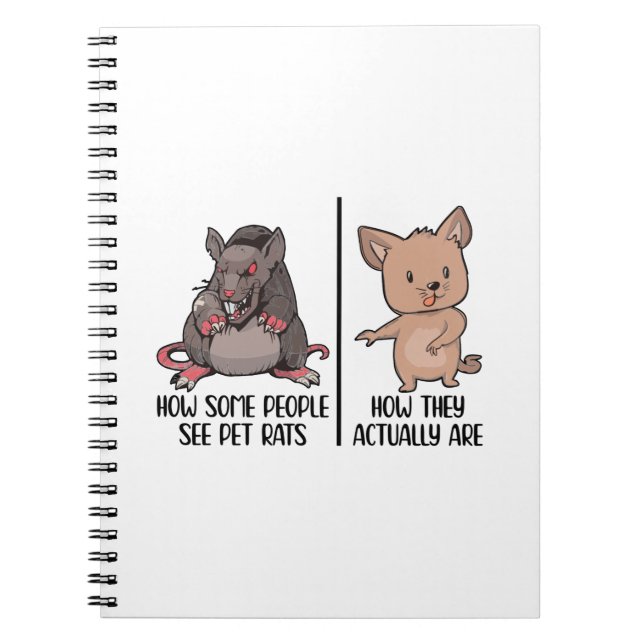 Cuaderno Regalos para los amantes de las ratas | Ratas Masc (Frente)