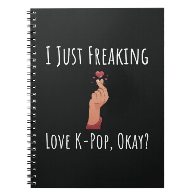 Cuaderno Regalos Para Los Fans De Kpop Finger Corazón Corea (Frente)