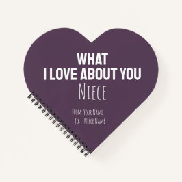 Cuaderno Regalos para sobrinas Niños lindos Corazones rosad