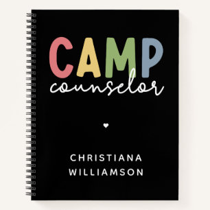 Cuaderno Regalos personalizados de consejero de campamento