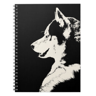 Cuaderno Regalos y libros fornidos del husky siberiano del