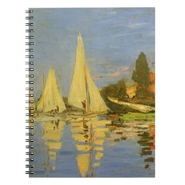 Cuaderno Regatta en Argenteuil por Claude Monet (Frente)