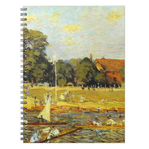 Cuaderno Regatta en Hampton Court Alfred Sisley Poster