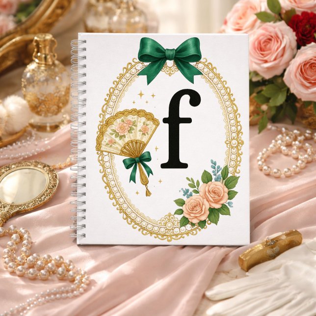 Cuaderno Regency Art Letter F Luxury Monogram Journal (Subido por el creador)