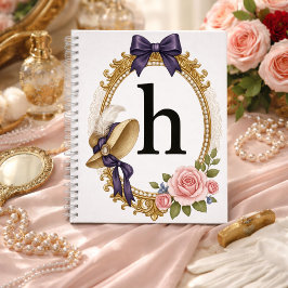 Cuaderno Regency Art Letter H Luxury Monogram Journal