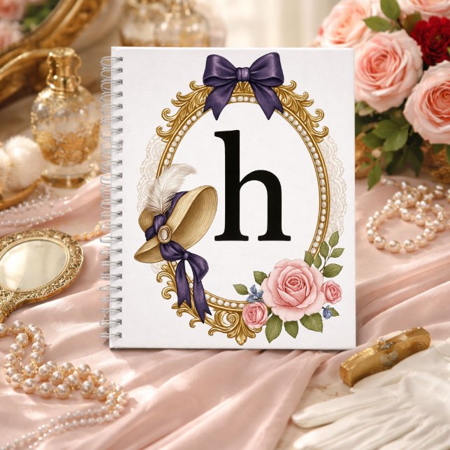 Cuaderno Regency Art Letter H Luxury Monogram Journal (Subido por el creador)