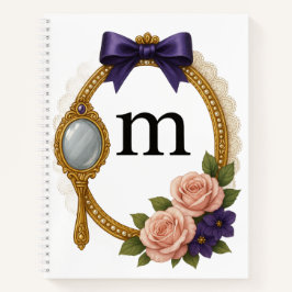 Cuaderno Regency Art Letter M Luxury Monogram Journal