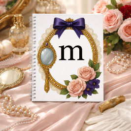 Cuaderno Regency Art Letter M Luxury Monogram Journal