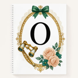 Cuaderno Regency Art Letter O Luxury Monogram Journal