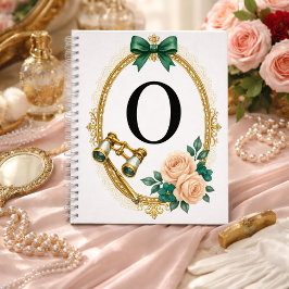 Cuaderno Regency Art Letter O Luxury Monogram Journal