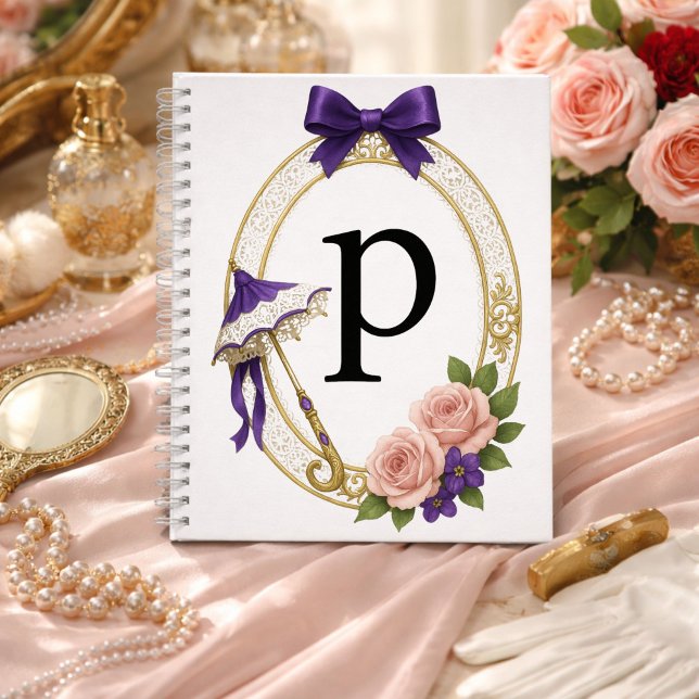 Cuaderno  Regency Art Letter P Luxury Monogram Journal (Subido por el creador)