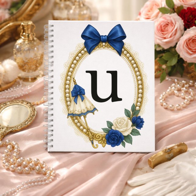 Cuaderno Regency Art Letter U Luxury Monogram Journal (Subido por el creador)