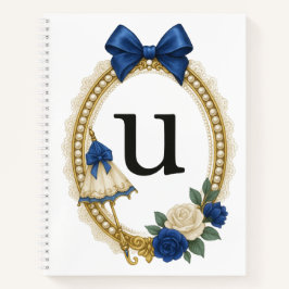 Cuaderno Regency Art Letter U Luxury Monogram Journal