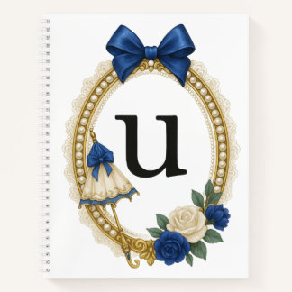 Cuaderno Regency Art Letter U Luxury Monogram Journal