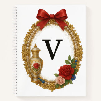 Cuaderno Regency Art Letter V Luxury Monogram Journal