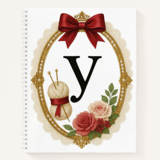 Cuaderno Regency Art Letter Y Luxury Monogram Journal
