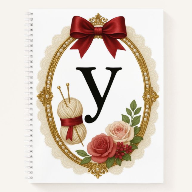 Cuaderno Regency Art Letter Y Luxury Monogram Journal (Anverso)