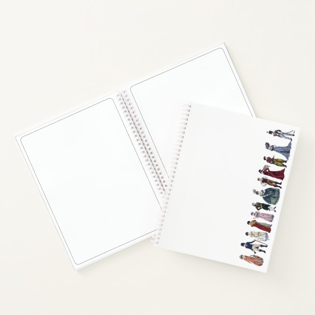 Cuaderno Regency Fashion Historical Jane Austen 8.5x11 (Interior)