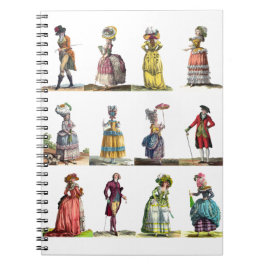 Cuaderno Regency French Fashion Design Marie Antoinette