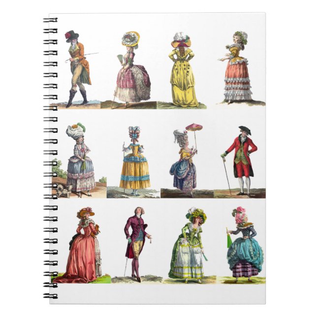 Cuaderno Regency French Fashion Design Marie Antoinette (Frente)