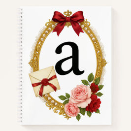 Cuaderno Regency Letter A Monogram Journal