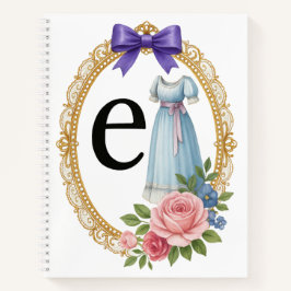 Cuaderno Regency Letter E Art Luxury Monogram Journal