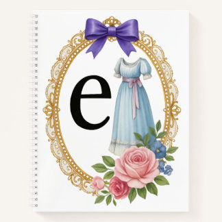 Cuaderno Regency Letter E Art Luxury Monogram Journal