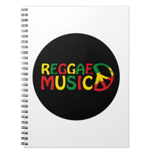 Cuaderno Reggae Diseño musical, arte de reggae