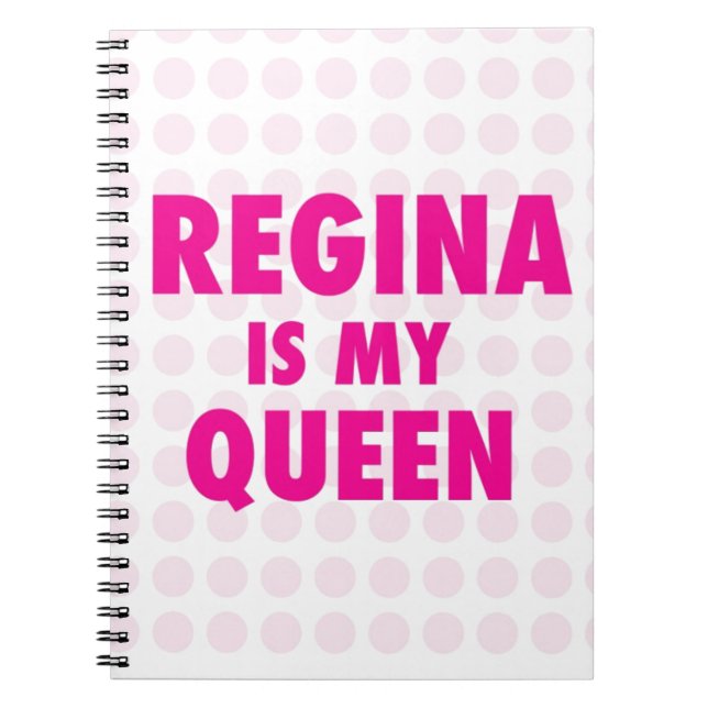 Cuaderno Regina es mi reina (Frente)