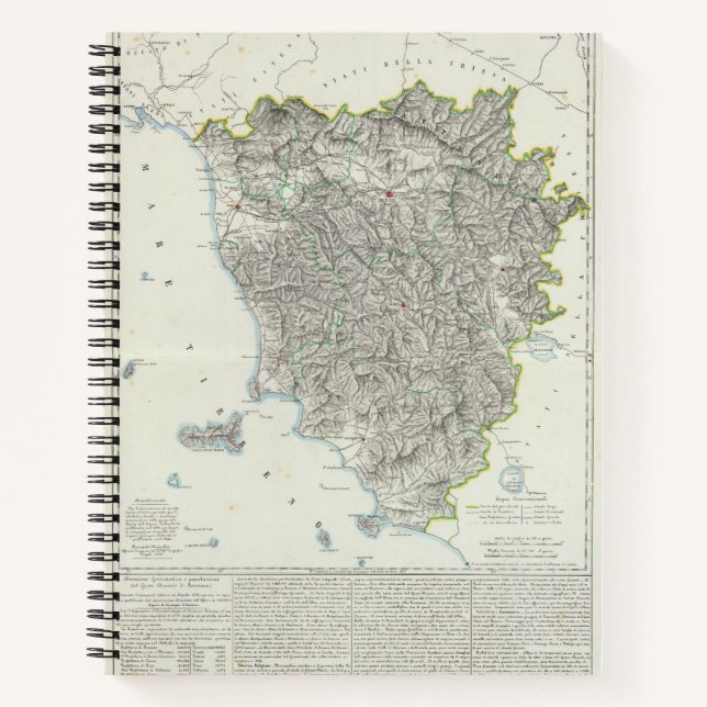 Cuaderno Región de la Toscana Italia (Anverso)