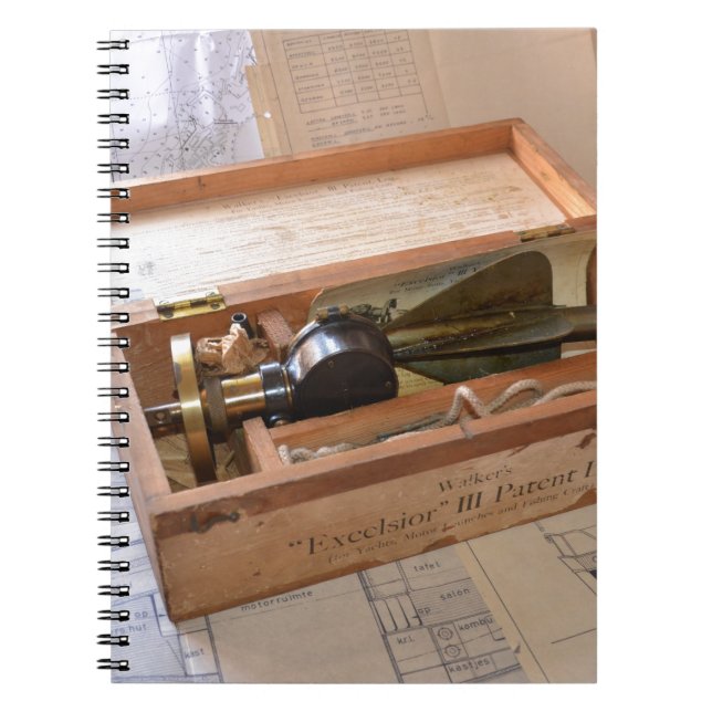 Cuaderno Registro de buque de época (Frente)