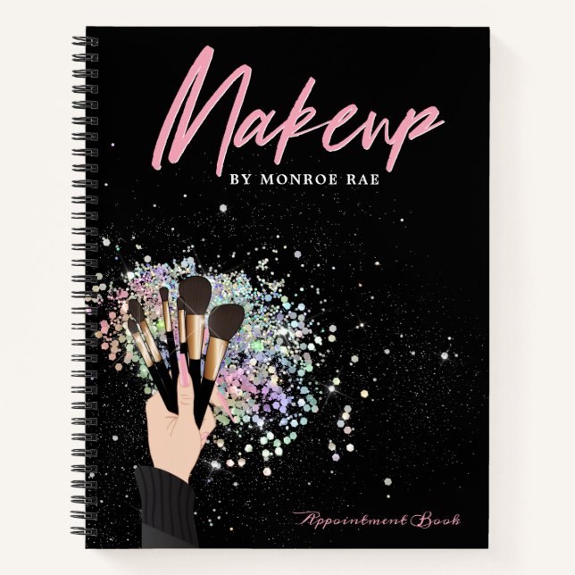 Cuaderno Registro de citas para artistas de maquillaje o cu (Anverso)