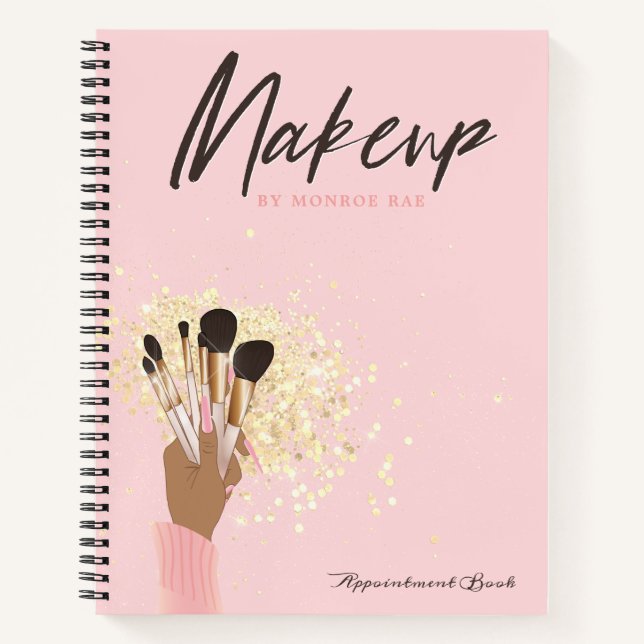 Cuaderno Registro de citas para artistas de maquillaje o cu (Anverso)
