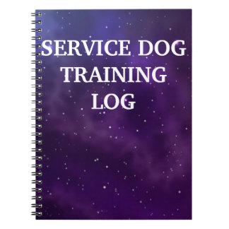Cuaderno Registro de entrenamiento de perros de servicio