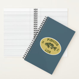 Cuaderno Registro de Pesca | Regalo Azul, Verde, Beige Rico
