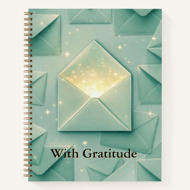 Cuaderno Registro de Regalos y Gratitud | Diseño de Sobre E (Anverso)